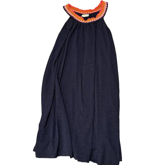 Mini Boden Navy Dress with Colorful Trim - Picture 1 of 7